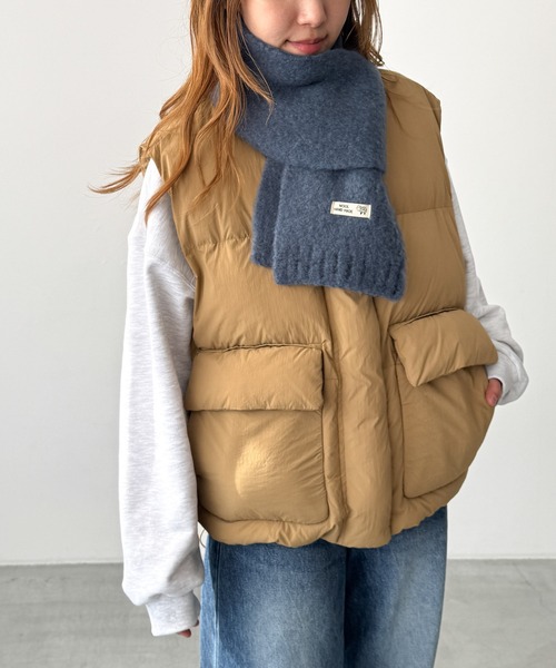 CANAL JEAN（キャナルジーン）の「El mar　ソフトニットマフラー（マフラー・レディース・クリーム/ミント/ライトブルー/ブルー・ONE SIZE）」の4枚目の写真