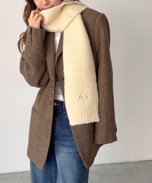 CANAL JEAN（キャナルジーン）の「El mar　ソフトニットマフラー（マフラー・レディース・クリーム/ミント/ライトブルー/ブルー・ONE SIZE）」の2枚目の写真