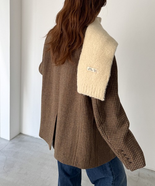 CANAL JEAN（キャナルジーン）の「El mar　ソフトニットマフラー（マフラー・レディース・クリーム/ミント/ライトブルー/ブルー・ONE SIZE）」の5枚目の写真