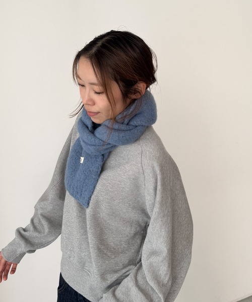 CANAL JEAN（キャナルジーン）の「El mar　ソフトニットマフラー（マフラー・レディース・クリーム/ミント/ライトブルー/ブルー・ONE SIZE）」の7枚目の写真