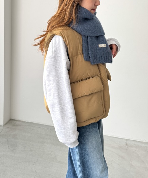 CANAL JEAN（キャナルジーン）の「El mar　ソフトニットマフラー（マフラー・レディース・クリーム/ミント/ライトブルー/ブルー・ONE SIZE）」の8枚目の写真