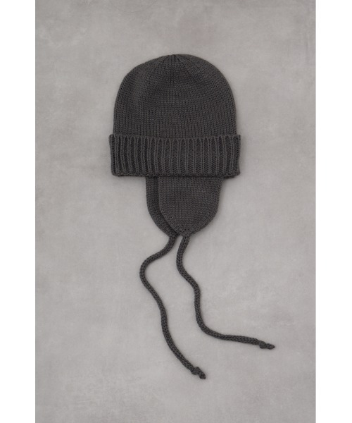 AZUL by moussy（アズールバイマウジー）の「トルーパーニットキャップ（ニットキャップ/ビーニー・メンズ・ブラック/グレー・FREE）」の10枚目の写真