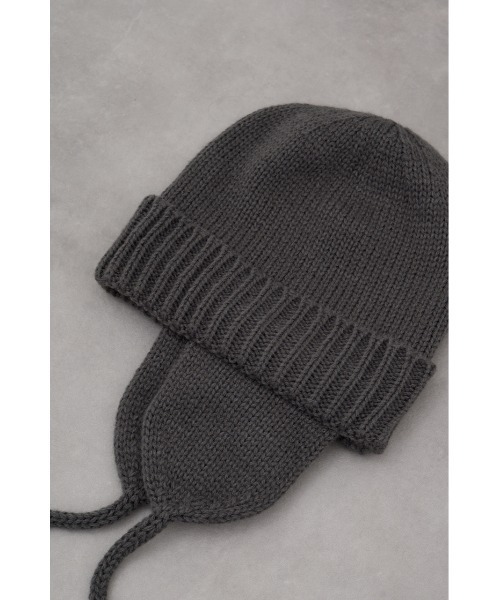 AZUL by moussy（アズールバイマウジー）の「トルーパーニットキャップ（ニットキャップ/ビーニー・メンズ・ブラック/グレー・FREE）」の12枚目の写真