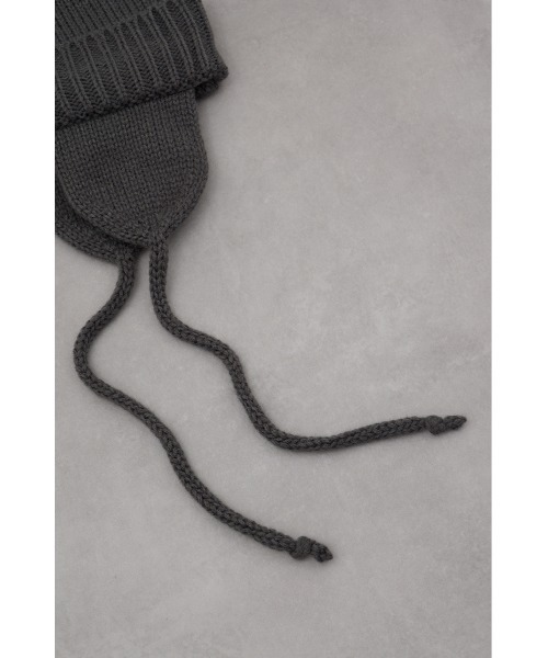 AZUL by moussy（アズールバイマウジー）の「トルーパーニットキャップ（ニットキャップ/ビーニー・メンズ・ブラック/グレー・FREE）」の13枚目の写真