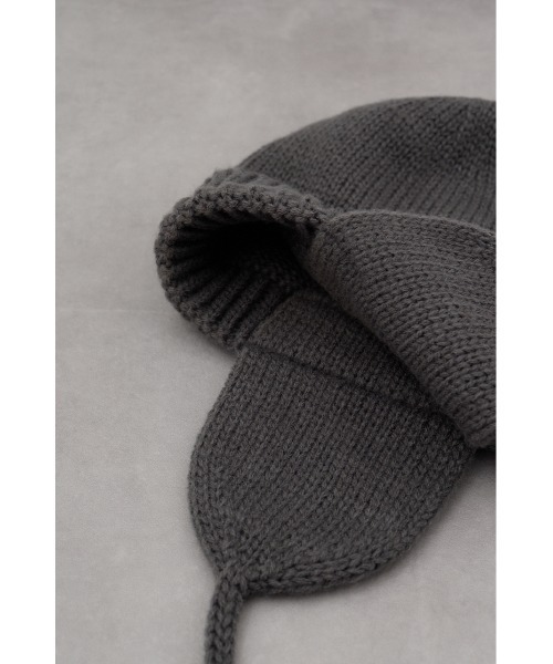 AZUL by moussy（アズールバイマウジー）の「トルーパーニットキャップ（ニットキャップ/ビーニー・メンズ・ブラック/グレー・FREE）」の14枚目の写真
