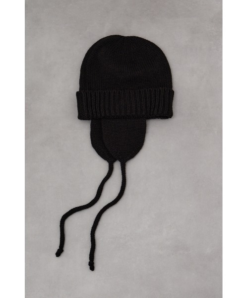 AZUL by moussy（アズールバイマウジー）の「トルーパーニットキャップ（ニットキャップ/ビーニー・メンズ・ブラック/グレー・FREE）」の5枚目の写真