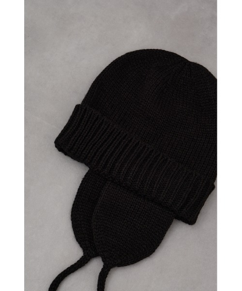 AZUL by moussy（アズールバイマウジー）の「トルーパーニットキャップ（ニットキャップ/ビーニー・メンズ・ブラック/グレー・FREE）」の6枚目の写真