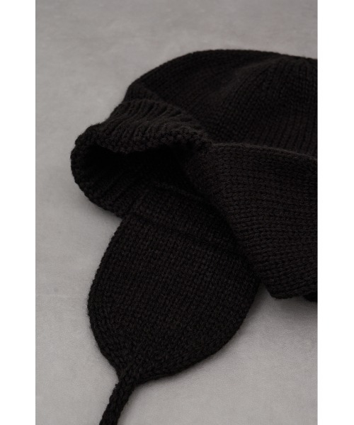 AZUL by moussy（アズールバイマウジー）の「トルーパーニットキャップ（ニットキャップ/ビーニー・メンズ・ブラック/グレー・FREE）」の8枚目の写真