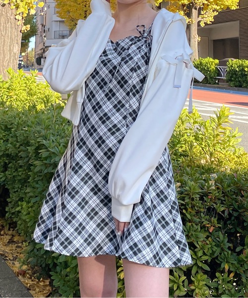 袖レースアップパーカー（パーカー）｜one way（ワンウェイ）