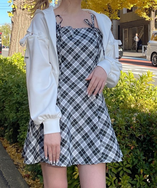 袖レースアップパーカー（パーカー）｜one way（ワンウェイ）