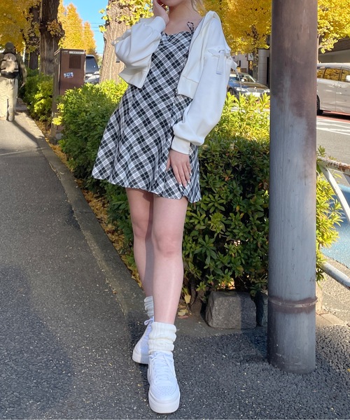 袖レースアップパーカー（パーカー）｜one way（ワンウェイ）