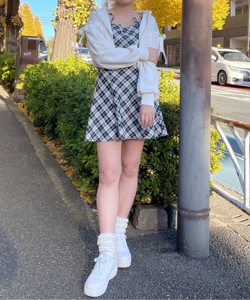 袖レースアップパーカー（パーカー）｜one way（ワンウェイ）