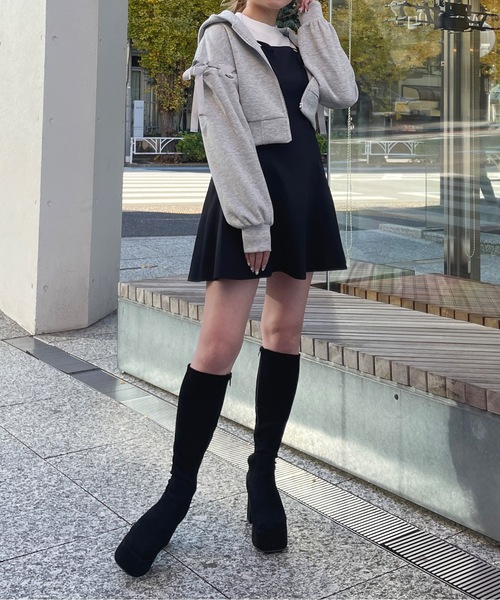 袖レースアップパーカー（パーカー）｜one way（ワンウェイ）