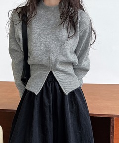 トップス herlipto H Logo Puff-Sleeve Sweatshirt H Logo Puff-Sleeve Sweatshirt（スウェット）｜Her lip to
