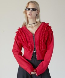 フリルスウェットカーディガン / Frills Sweatshirt Cardigan