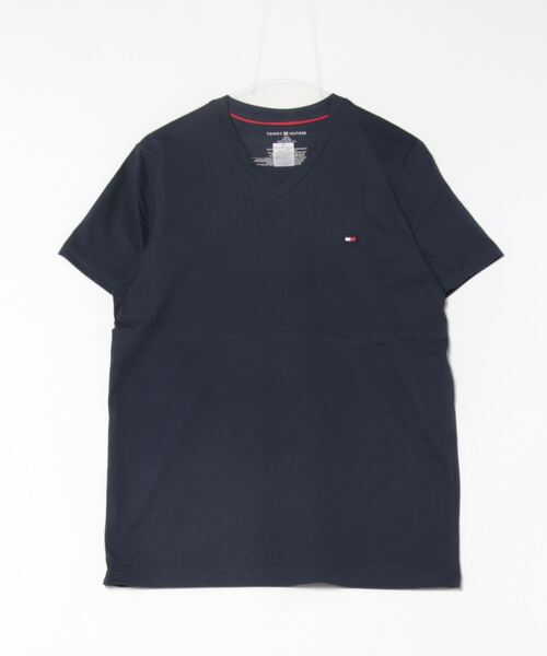 TOMMY HILFIGER(トミーヒルフィガー)の「【Tommy Hilfiger】ユニセックス 半袖Tシャツ Vネック(Tシャツ/カットソー・メンズ・ホワイト/ネイビー/ブラック・S/M/L/XL)」の7枚目の写真