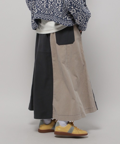niko and...（ニコアンド）の「リメイクライクスカート（スカート・レディース・グレー/カーキ/チャコール・MEDIUM/LARGE）」の14枚目の写真