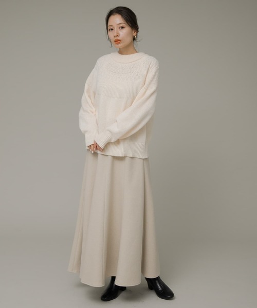 URBAN RESEARCH Sonny Label(アーバンリサーチサニーレーベル)の「カットメルトンマーメイドスカート(スカート・レディース・ベージュ/グレー・38/36)」の17枚目の写真
