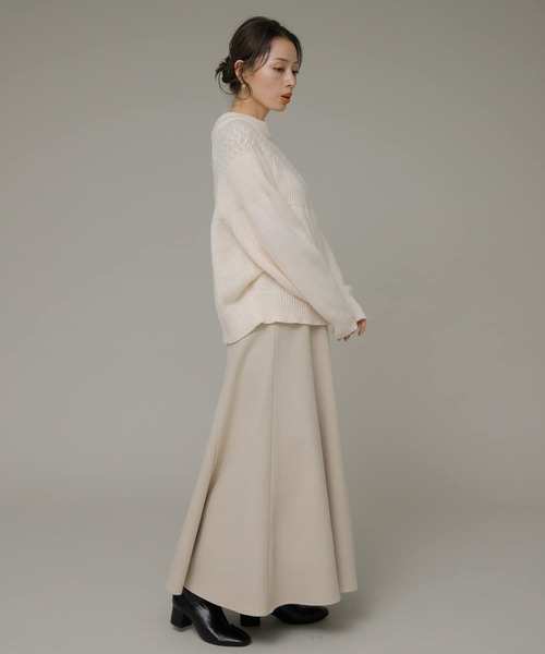 URBAN RESEARCH Sonny Label(アーバンリサーチサニーレーベル)の「カットメルトンマーメイドスカート(スカート・レディース・ベージュ/グレー・38/36)」の16枚目の写真