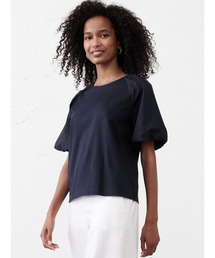 BANANA REPUBLIC FACTORY STORE（バナナリパブリック ファクトリーストア）の「BANANA REPUBLIC FACTORY STORE　　パフスリーブ ミックスメディアトップス（シャツ/ブラウス）」