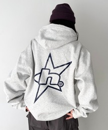 HUF（ハフ）の「HUF(ハフ)/H STAR LOGO P/O HOODIE/スター ロゴ フーディ バックプリント スウェット パーカー プルオーバー（パーカー・メンズ）」