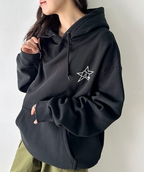 HUF(ハフ)の「HUF(ハフ)/H STAR LOGO P/O HOODIE/スター ロゴ フーディ バックプリント スウェット パーカー プルオーバー(パーカー・レディース・ブラウン/ブラック/アッシュグレー・M/L/XL/XXL/S)」の15枚目の写真