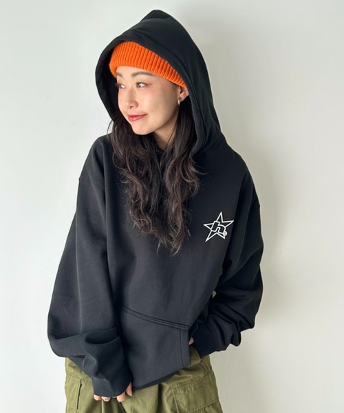 HUF(ハフ)の「HUF(ハフ)/H STAR LOGO P/O HOODIE/スター ロゴ フーディ バックプリント スウェット パーカー プルオーバー(パーカー・レディース・ブラウン/ブラック/アッシュグレー・M/L/XL/XXL/S)」の17枚目の写真