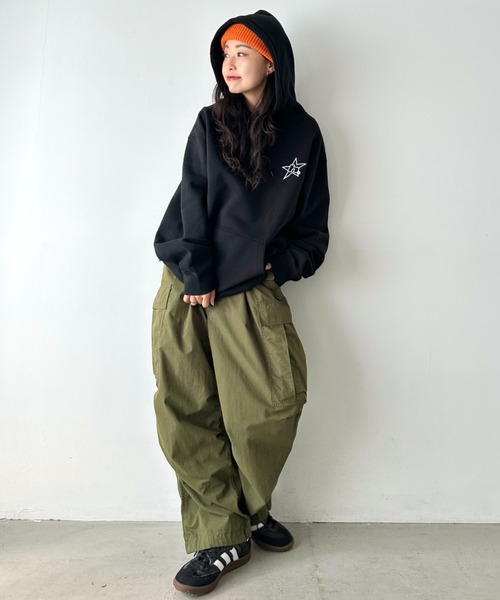 HUF(ハフ)の「HUF(ハフ)/H STAR LOGO P/O HOODIE/スター ロゴ フーディ バックプリント スウェット パーカー プルオーバー(パーカー・レディース・ブラウン/ブラック/アッシュグレー・M/L/XL/XXL/S)」の19枚目の写真