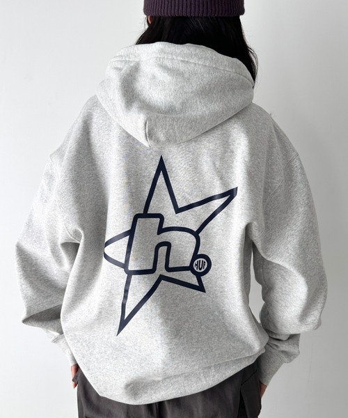 HUF(ハフ)の「HUF(ハフ)/H STAR LOGO P/O HOODIE/スター ロゴ フーディ バックプリント スウェット パーカー プルオーバー(パーカー・レディース・ブラウン/ブラック/アッシュグレー・M/L/XL/XXL/S)」の20枚目の写真