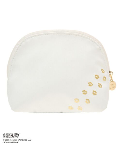 Maison de FLEUR(メゾンドフルール)の「SNOOPYandWOODSTOCK ラウンドポーチ(ポーチ・レディース・ブラック/アイボリー・FREE)」の21枚目の写真