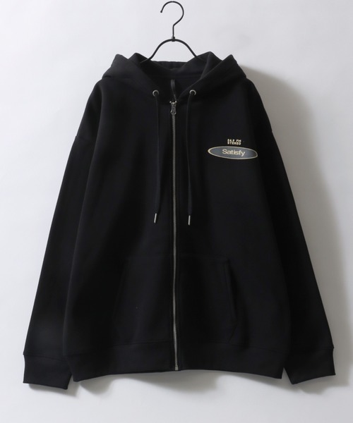 SITRY(シトリー)の「Street Design Sweat Hoodie/オーバーサイズ ストリートロゴ 裏起毛 フルジップパーカー フーディー パーカー スウェット レディース メンズ(パーカー・メンズ・グレー系その他/アイボリー/ブラック/ホワイト系その他/ブラック系その他/チャコール・M/XL/L)」の9枚目の写真