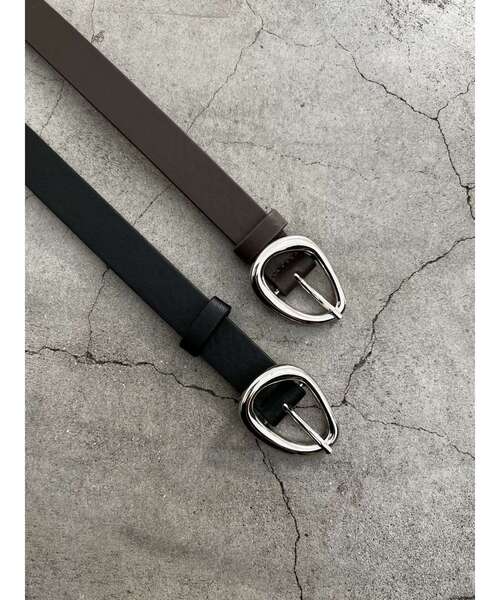 EMODA（エモダ）の「プランプオーバルバックルベルト（ベルト・レディース・ブラック/ブラウン・FREE）」の3枚目の写真