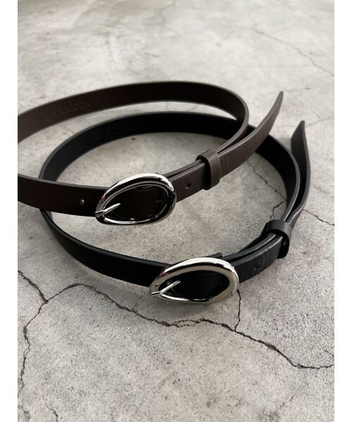 EMODA（エモダ）の「プランプオーバルバックルベルト（ベルト・レディース・ブラック/ブラウン・FREE）」の4枚目の写真