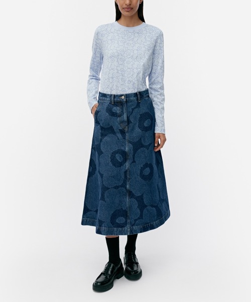 marimekko デニムスカート Maridenim】 Suoritus Uni / skirt(デニムスカート
