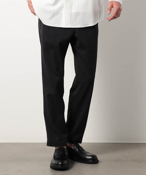 Grand PARK（グランドパーク）の「リネンライクポリエステルテーパードパンツ（その他パンツ・メンズ・チャコールグレー/ネイビー・MEDIUM/LARGE/X-LARGE/SMALL）」の2枚目の写真