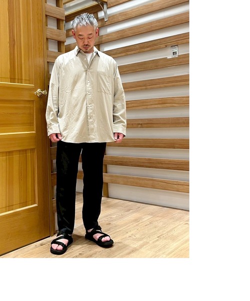 Grand PARK（グランドパーク）の「リネンライクポリエステルテーパードパンツ（その他パンツ・メンズ・チャコールグレー/ネイビー・MEDIUM/LARGE/X-LARGE/SMALL）」の8枚目の写真