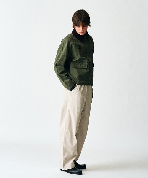 417 EDIFICE（フォーワンセブンエディフィス）の「Gramicci / グラミチ × 417別注コットンナイロンワイドパンツ（カーゴパンツ・メンズ・ネイビー/ベージュ/チャコールグレー・LARGE/X-LARGE/MEDIUM）」の22枚目の写真