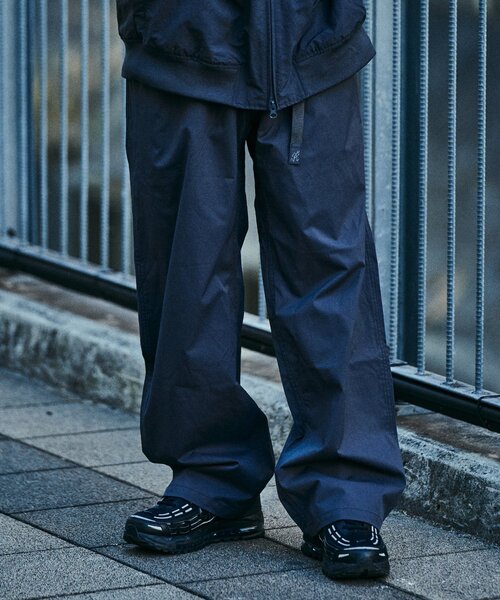 GRAMICCI × EDIFICE 別注 ツムギ―トパンツ【M】ネイビー