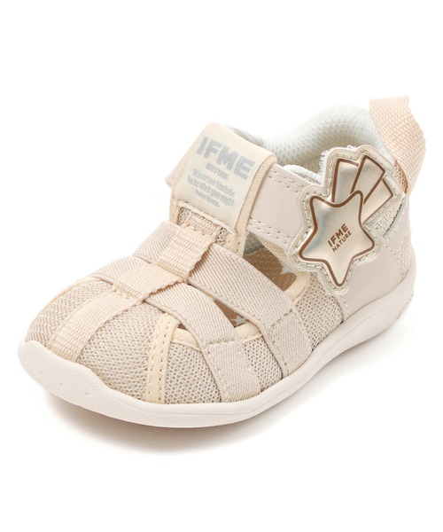 IFME（イフミー）の「BABY｜ifme nature ダブルベルトほうき星ウォーターシューズ（サンダル・キッズ・グレー/ベージュ・12.0cm/12.5cm/13.0cm/13.5cm/14.0cm/14.5cm/15.0cm）」の4枚目の写真
