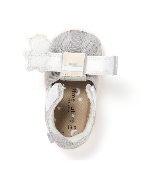 IFME（イフミー）の「BABY｜ifme nature ダブルベルトほうき星ウォーターシューズ（サンダル・キッズ・グレー/ベージュ・12.0cm/12.5cm/13.0cm/13.5cm/14.0cm/14.5cm/15.0cm）」の15枚目の写真