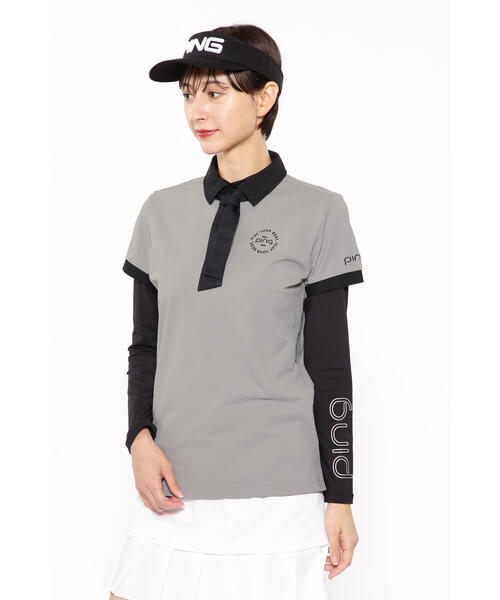 誕生日プレゼント セール】【PING ネクタイ付き 天竺インナー APPAREL】カノコポロ メンズウェア