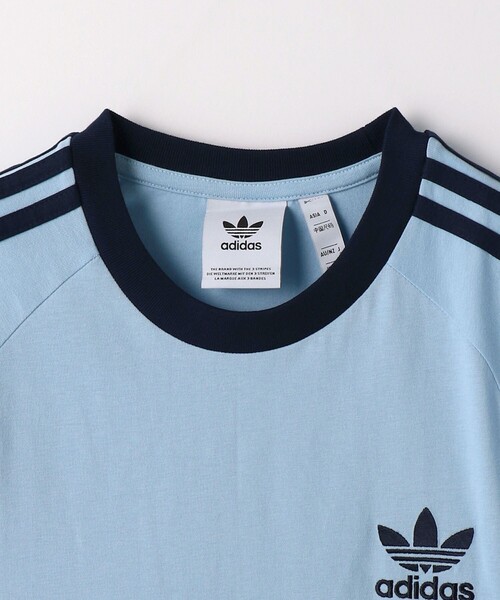 adidas Originals(アディダスオリジナルス)の「<adidas Originals>アディカラー クラシックス スリーストライプス Tシャツ(Tシャツ/カットソー・レディース・ライトブルー/ベージュ・S)」の10枚目の写真