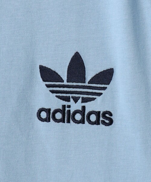 adidas Originals(アディダスオリジナルス)の「<adidas Originals>アディカラー クラシックス スリーストライプス Tシャツ(Tシャツ/カットソー・レディース・ライトブルー/ベージュ・S)」の13枚目の写真
