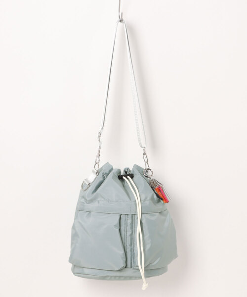 cheek(BAG)(チーク)の「【cheek / チーク】kinchaku code 2 way tote / 巾着 トート(トートバッグ・レディース・ホワイト/ブラック/ベージュ/パープル/グレー/カーキ/ピンク/グリーン・フリー)」の21枚目の写真