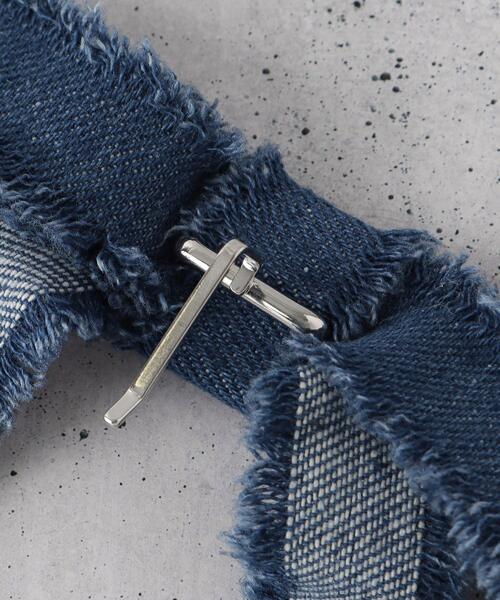 THE SHOP TK （ザ ショップ ティーケー ）の「デニムリボンフリンジヘアカフ（その他ヘアアクセサリー・レディース・ネイビー/ブラック・00）」の5枚目の写真