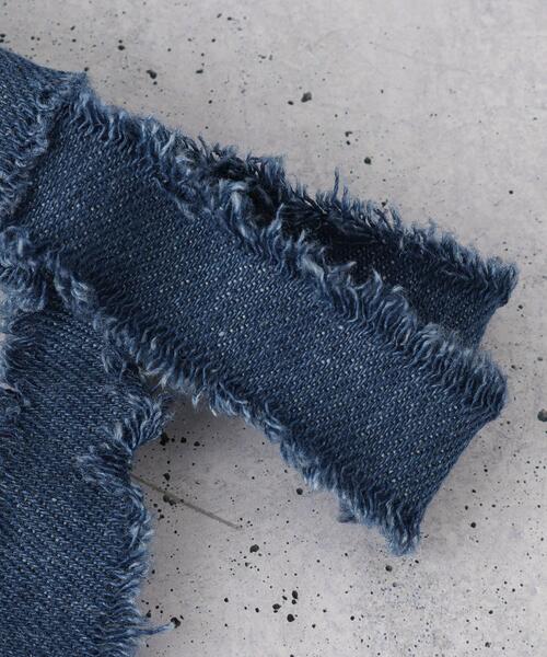 THE SHOP TK （ザ ショップ ティーケー ）の「デニムリボンフリンジヘアカフ（その他ヘアアクセサリー・レディース・ネイビー/ブラック・00）」の6枚目の写真