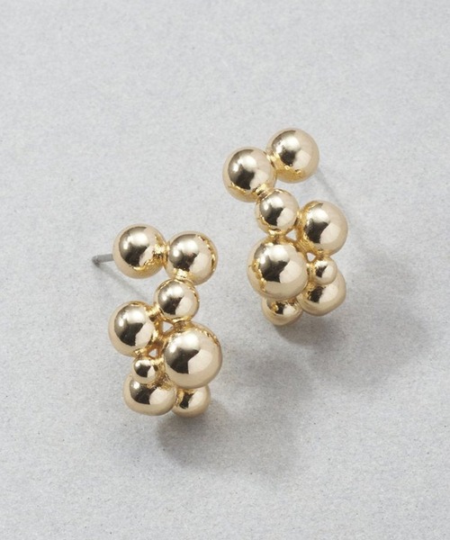 GOLDY(ゴールディ)の「【GOLDY】メタルビジューピアス / 1250304※(ピアス(両耳用)・レディース・シルバー系その他/ゴールド/シルバー/ゴールド系その他2・FREE)」の3枚目の写真