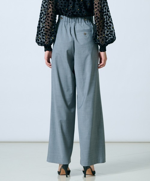 Sov.（ソブ）の「GREEN WOOLワイドパンツ（スラックス・レディース・グレー・38/36）」の3枚目の写真