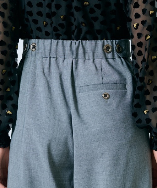 Sov.（ソブ）の「GREEN WOOLワイドパンツ（スラックス・レディース・グレー・38/36）」の7枚目の写真