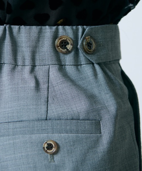 Sov.（ソブ）の「GREEN WOOLワイドパンツ（スラックス・レディース・グレー・38/36）」の8枚目の写真